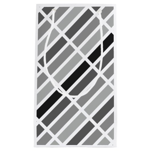 Petit Sac Cadeau Teintes gris argenté (Devant)