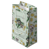 Petit Sac Cadeau Tellement Lucky Green St Patrick's Day Crânes à su (Devant Angle)