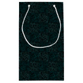 Petit Sac Cadeau Terrain Motif Vert 01bx4.Noir (Dos)