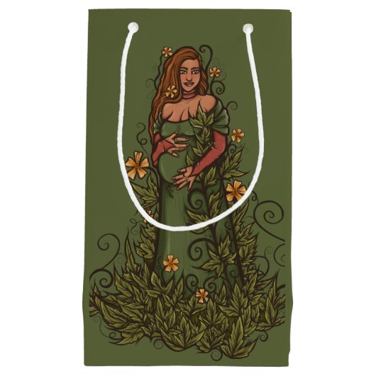Petit Sac Cadeau Terre Mère déesse Druid (Devant)