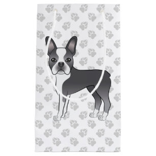 Petit Sac Cadeau Tervueren et blanc Boston Terrier Chien de dessin