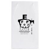 Petit Sac Cadeau Test de l'oeil bleu (Dos)