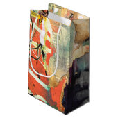 Petit Sac Cadeau Tête de collage (Dos Angle)