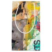 Petit Sac Cadeau Tête de collage (Devant)