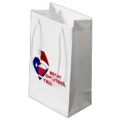 Petit Sac Cadeau Texas Père Noël - Joyeux Noël Y'all ! (Dos Angle)