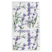 Petit Sac Cadeau Texte de personnaliser de fleur de lavande - (Dos)