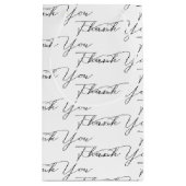 Petit Sac Cadeau Texte Merci en blanc (Dos)