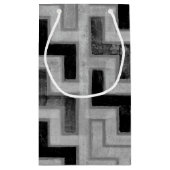 Petit Sac Cadeau Textile de boue africain avec Motifs géométriques (Dos)