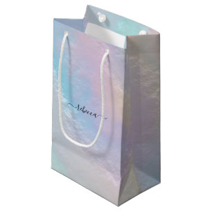 Petit Sac Cadeau Texture arc-en-ciel Abstraite