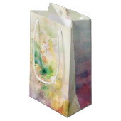 Petit Sac Cadeau Texture grunge abstraite avec la peinture (Devant Angle)