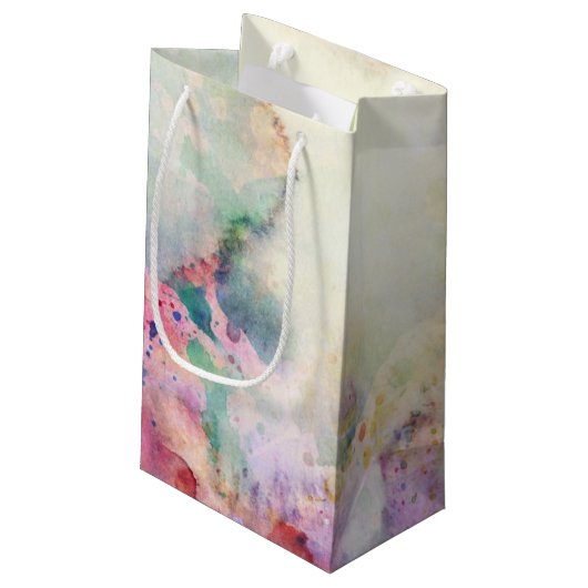 Petit Sac Cadeau Texture grunge abstraite avec la peinture (Dos Angle)