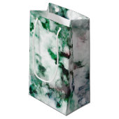 Petit Sac Cadeau Texture marbrée de quartz (Devant Angle)