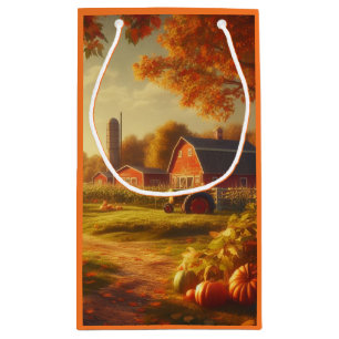 Petit Sac Cadeau Thanksgiving/Automne/Automne/Automne sur la ferme