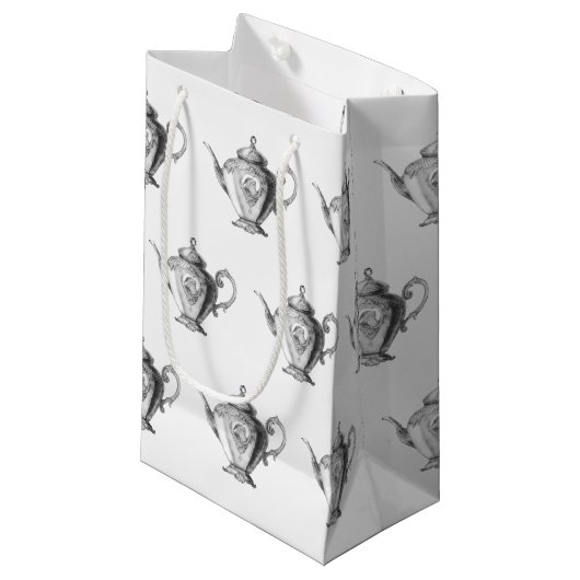 Petit Sac Cadeau Thé de Noël (Devant Angle)