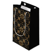 Petit Sac Cadeau The Elegant Christmas - Black (Devant Angle)