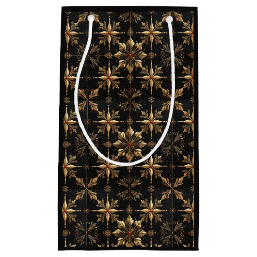 Petit Sac Cadeau The Elegant Christmas - Black (Devant)