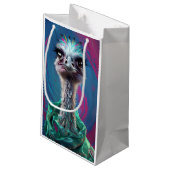 Petit Sac Cadeau Thème autruche  (Dos Angle)