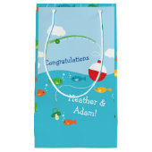 Petit Sac Cadeau Thème de poisson Baby shower de pêche pour pêcheur (Devant)