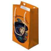 Petit Sac Cadeau Thème Halloween Witch (Devant Angle)