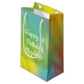 Petit Sac Cadeau Tie Dye Rainbow fête d'anniversaire (Devant Angle)