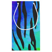 Petit Sac Cadeau Tiger noir et arc-en-ciel (Dos)