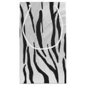 Petit Sac Cadeau Tiger noir et blanc (Dos)