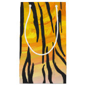 Petit Sac Cadeau Tiger noir et orange (Devant)