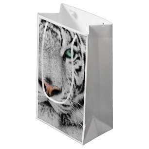 Petit Sac Cadeau Tigre blanc