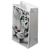 Petit Sac Cadeau Tigre blanc (Dos Angle)