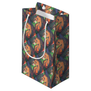 Petit Sac Cadeau Tigre En Style Art Géométrique Franz Marc