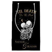 Petit Sac Cadeau Til Death Skeleton Lots Tarot Card Goth Mariage (Devant)