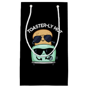 Petit Sac Cadeau Toasterly Chaud Blague sur grille-pain Fond sombre