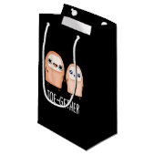 Petit Sac Cadeau Toe-gether Funny BIg Toe Pun Dark BG (Devant Angle)