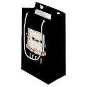 Petit Sac Cadeau ToeFu Funny Tofu Pun Dark BG (Devant Angle)