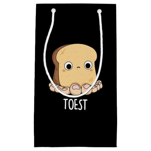 Petit Sac Cadeau Toest Drôle Toest Toast Avec Jeu D'Orteils Jeu BG (Devant)