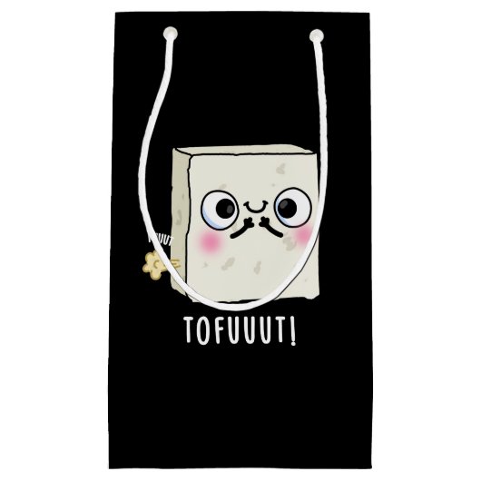 Petit Sac Cadeau Tofuut Funny Farting Tofu Pun Dark BG (Devant)