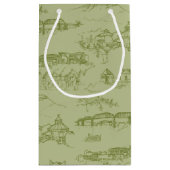 Petit Sac Cadeau Toile Chattanooga Vert (Dos)