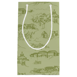 Petit Sac Cadeau Toile Chattanooga Vert