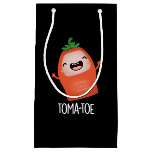 Petit Sac Cadeau Tomate amusante Tomate Pun Dark BG