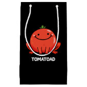 Petit Sac Cadeau Tomatoad Funny Tomato Toad Pun Dark BG (Devant)