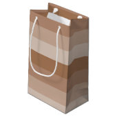 Petit Sac Cadeau Tons crémeux Brown (Dos Angle)