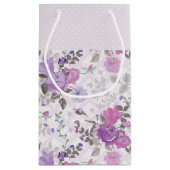 PETIT SAC CADEAU TONS DE FLEURS DE PURPLE & LAVENDER (Dos)