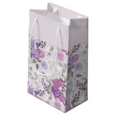 PETIT SAC CADEAU TONS DE FLEURS DE PURPLE & LAVENDER (Dos Angle)