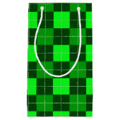 PETIT SAC CADEAU TONS DE MOTIF VERT IRLANDAIS PLACÉ (Devant)