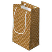 PETIT SAC CADEAU TONS DU MOTIF DE DIAMONDE BROWN (Dos Angle)