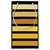 Petit Sac Cadeau Tons Jaune Doré Sur Noir (Dos)