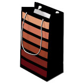 Petit Sac Cadeau Tons Rouges Sur Noir (Dos Angle)