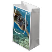 Petit Sac Cadeau Tortue de mer verte hawaïenne (Dos Angle)