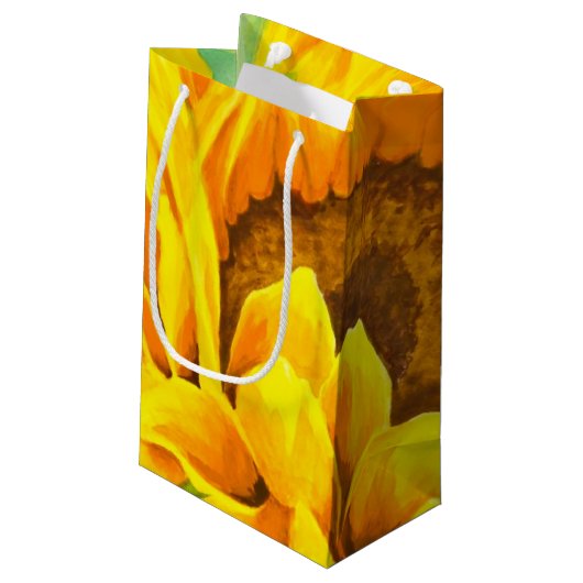 Petit Sac Cadeau Tournesol (Dos Angle)
