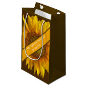 Petit Sac Cadeau Tournesol du 18e anniversaire (Devant Angle)